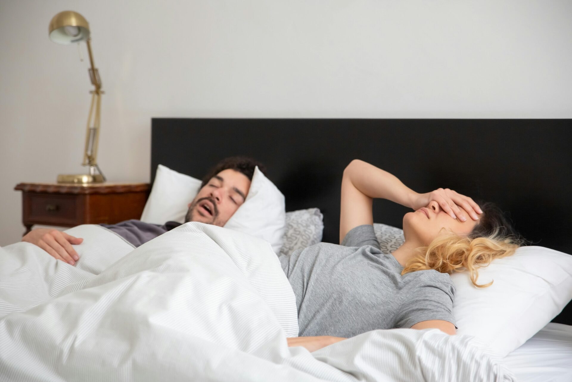 Patient experiencing restful sleep